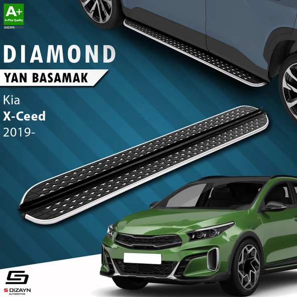 S-Dizayn Kia XCeed Diamond Krom Yan Basamak 183 Cm 2019 Üzeri ürün görseli 1