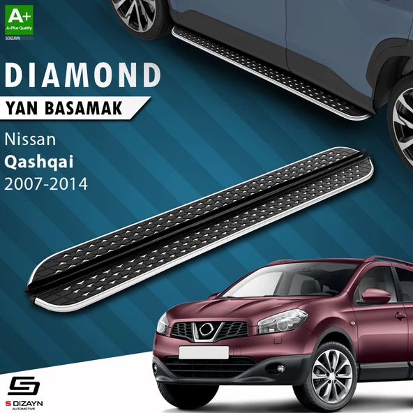 S-Dizayn Nissan Qashqai Diamond Krom Yan Basamak 173 Cm 2007-2014 ürün görseli 1