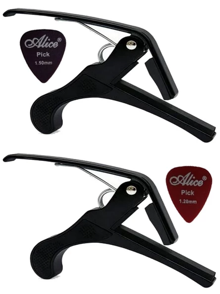 2 Adet Chroma Kapo Kaliteli METAL Gitar Bağlama Saz Kaposu - Capo Kelepçe & Sağlam Metal ürün görseli 1