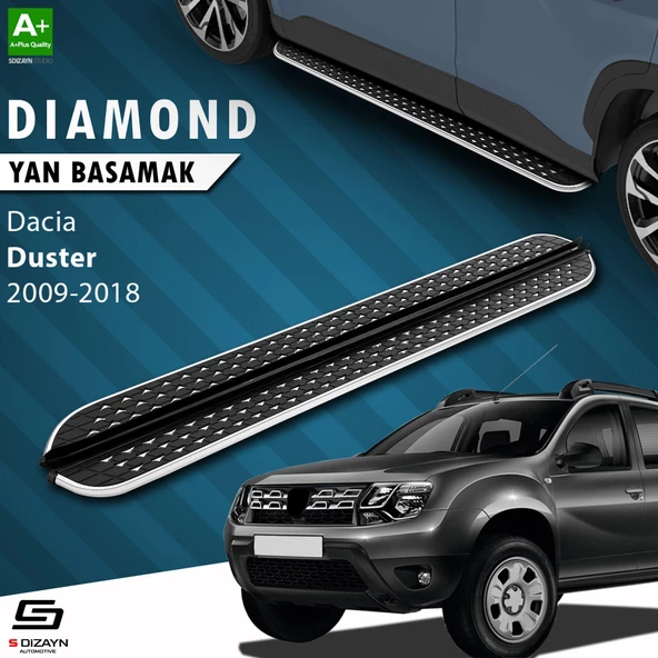 S-Dizayn Dacia Duster Diamond Krom Yan Basamak 173 Cm 2009-2018 ürün görseli 1