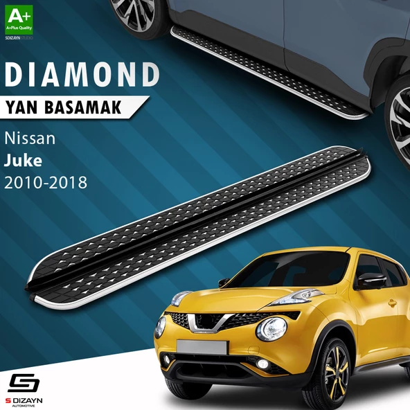 S-Dizayn Nissan Juke Diamond Krom Yan Basamak 173 Cm 2010-2018 ürün görseli 1