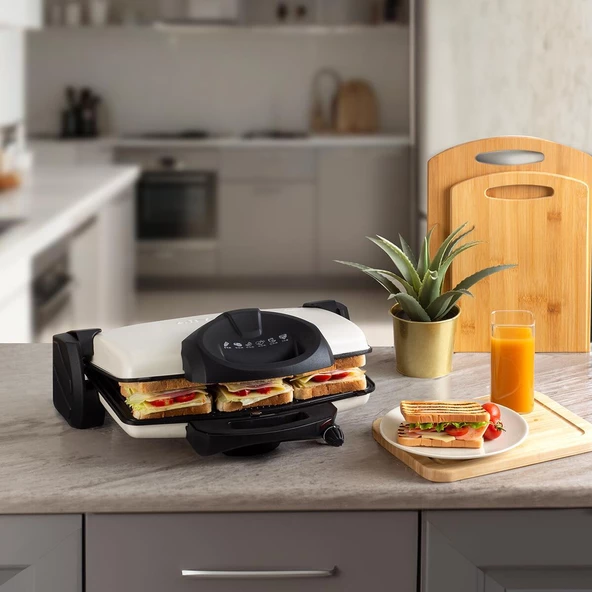 Aryıldız Contact Grill Tost Makinesi Krem Ar256732 ürün görseli 1