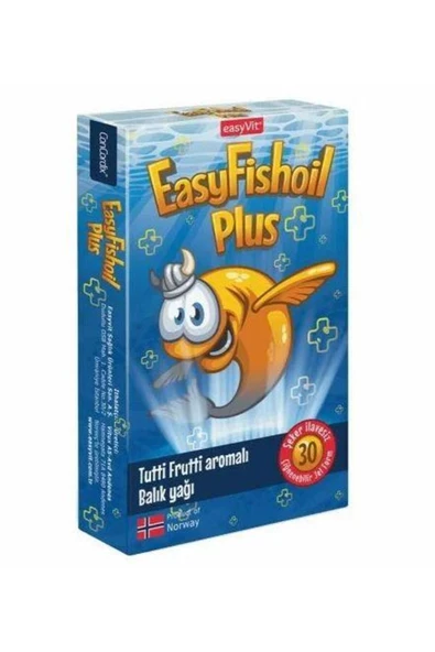 Easyvit Easyfishoil Plus Tutti Frutti Çiğnenebilir Jel Tablet ürün görseli 1