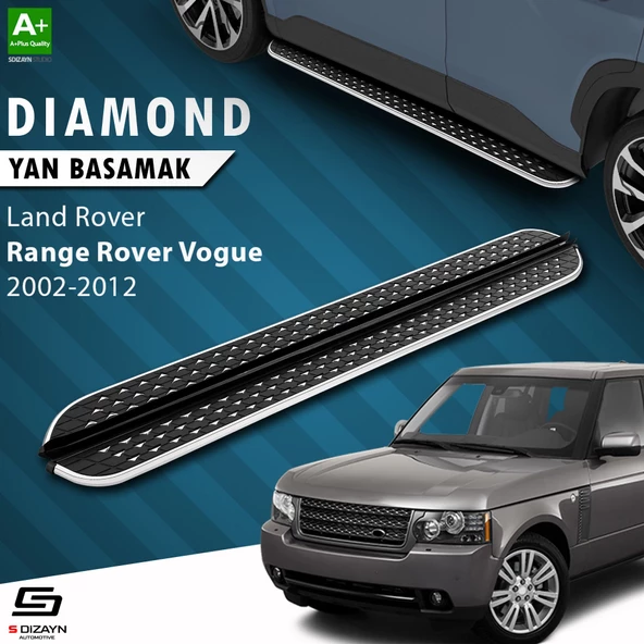 S-Dizayn Land Rover Range Rover Vogue 2 Diamond Krom Yan Basamak 183 Cm 2002-2012 ürün görseli 1