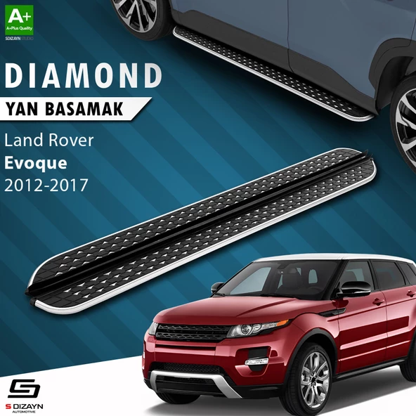 S-Dizayn Land Rover Range Rover Evoque Diamond Krom Yan Basamak 173 Cm 2012-2017 ürün görseli 1