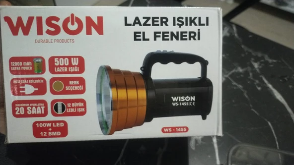 WISON  LAZER IŞIKLI EL FENERİ ürün görseli 1