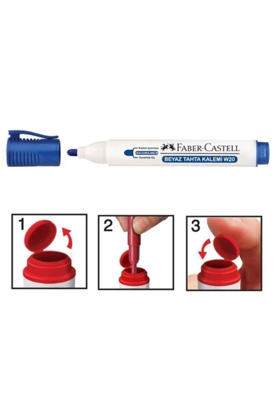 Faber Castell Tahta Kalemi W20 Doldurulabilir Mavi 5050254051 ürün görseli 1