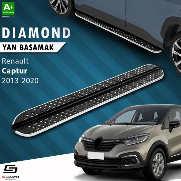 S-Dizayn Renault Captur Diamond Krom Yan Basamak 173 Cm 2013-2020 ürün görseli 1