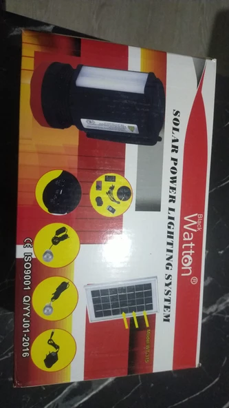 BLACK WATTON    SOLAR POWER LIGHTING SYSTEM ürün görseli 1