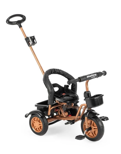 Moony Baby MB504 Trend Bike Ebeveyn Kontrollü 3 Tekerlekli Çocuk Bisikleti GOLD ürün görseli 1