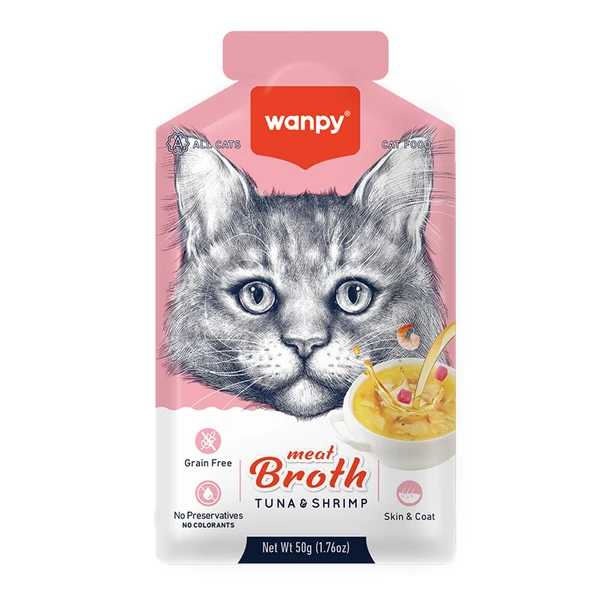 Wanpy Karidesli Ton Balıklı Kedi Çorbası 50 Gr ürün görseli 1