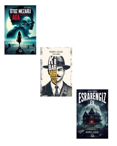 Arsen Lüpen Seti Ciltli 3 Kitap (Otuz Mezarlı Ada + Kibar Hırsız + Esrarengiz Ev) ürün görseli 1