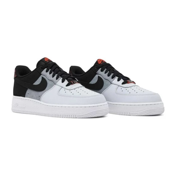Nike Air Force 1 07 LV8 Black Smoke Grey - Resim 3