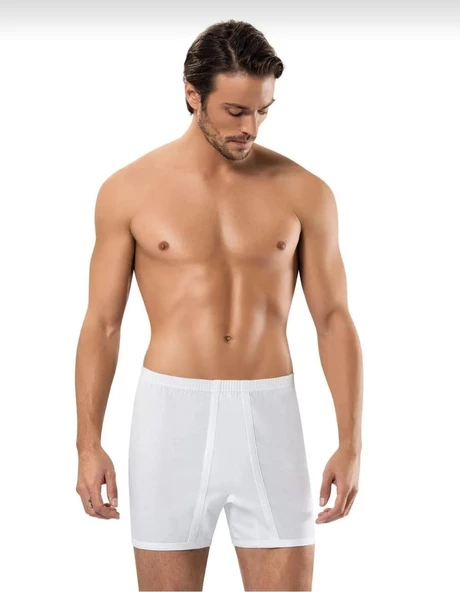 ERDEM 1350 ERKEK PENYE PAÇALI SPOR KÜLOT 3 ADET  BEYAZ L ürün görseli 1