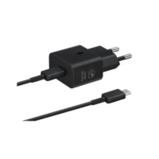 Samsung EP-T2510X 25W Hızlı Şarj Aleti Type-C to Type-C Kablolu Set Siyah (Samsung Türkiye Garantili) ürün görseli 1