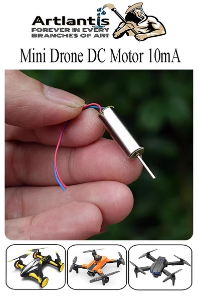 Drone Motoru Yüksek Hızlı 1 Adet Çekirdeksiz Dc Dron Motoru Güçlü Deney Okul Helikopter Uçak Mini Drone Motoru ürün görseli 1