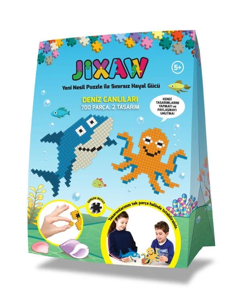 5 Yaş Deniz Canlıları Yeni Nesil Puzzle Jixaw ürün görseli 1