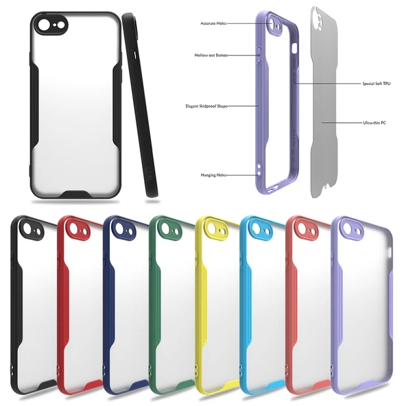 iPhone 7 / 8 Kılıf Platin Matte Silikon Arka Kapak ürün görseli 1