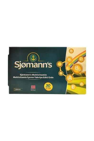 Sjomann's Multivitamin Çiğnenebilir Jel 30 Tablet ürün görseli 1