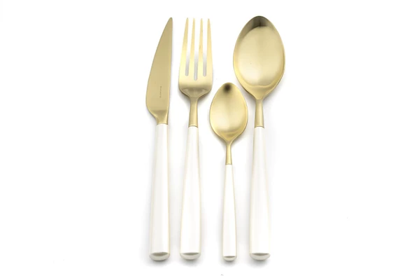 Mikasa Moor Athena Ivory Pearl Gold 24 Parça Çatal Kaşık Bıçak Seti P319.340915 ürün görseli 1