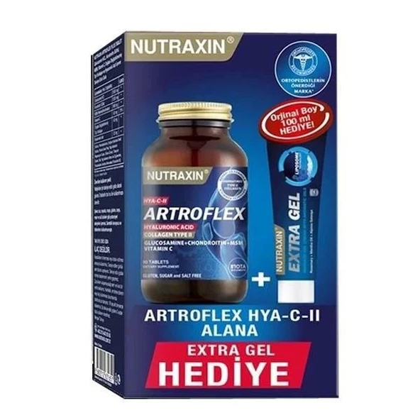 Nutraxin Artroflex HYA-C-II 90 Tablet + Extra Gel Hediyeli ürün görseli 1