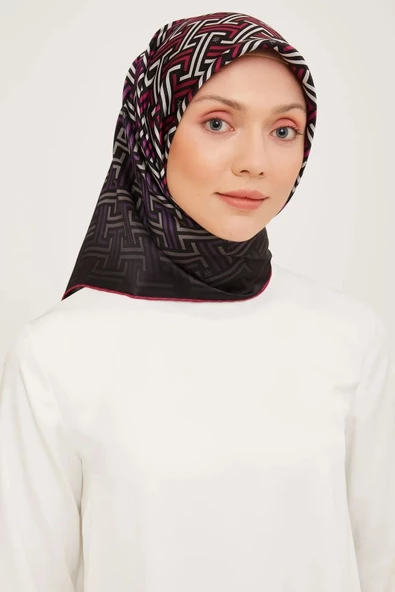 ARMİNE DJ SAF İPEK EŞARP 9011D (S)  (NOSTALJİ SURA) ürün görseli 1