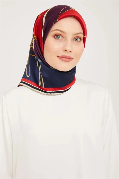 ARMİNE DJ SAF İPEK EŞARP 9046D (S)  (NOSTALJİ SURA) ürün görseli 1