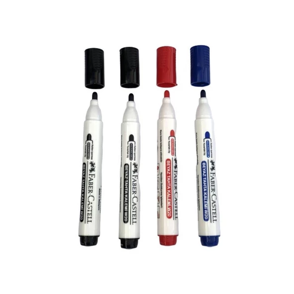 Faber Castell Tahta Kalemi W20 Doldurulabilir ( 2 Siyah + Kırmızı + Mavi ) ürün görseli 1