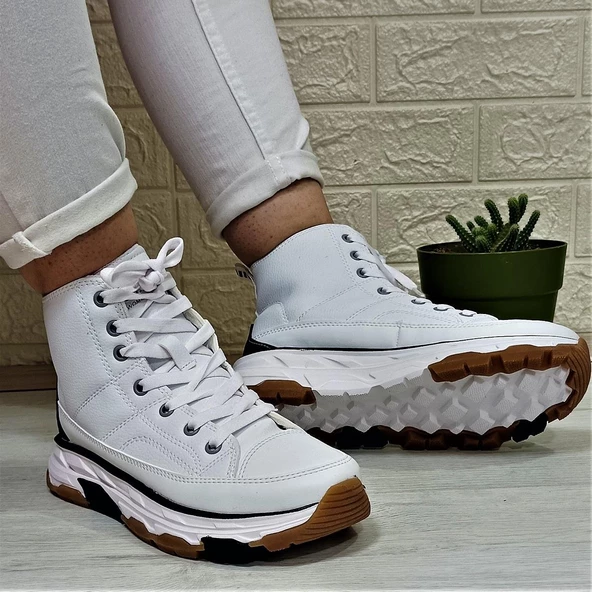 Kinetix Vıole Pu Beyaz Kalın Tabanlı Hafif Rahat Spor Bot ürün görseli 1