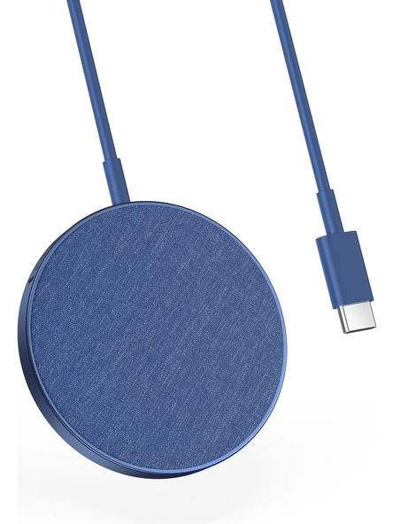 Anker PowerWave Select+ Magsafe Kablosuz Manyetik Şarj Cihazı - A2566 - Mavi (Anker Türkiye Garantili) ürün görseli 1