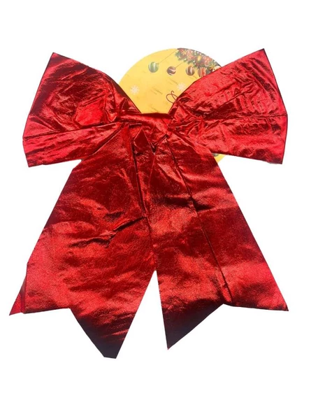Yılbaşı Fiyonk Saten Parlak 25 Cm Kırmızı ürün görseli 1