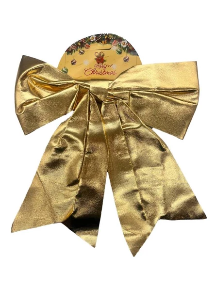 Yılbaşı Fiyonk Saten Parlak 25 Cm Gold ürün görseli 1