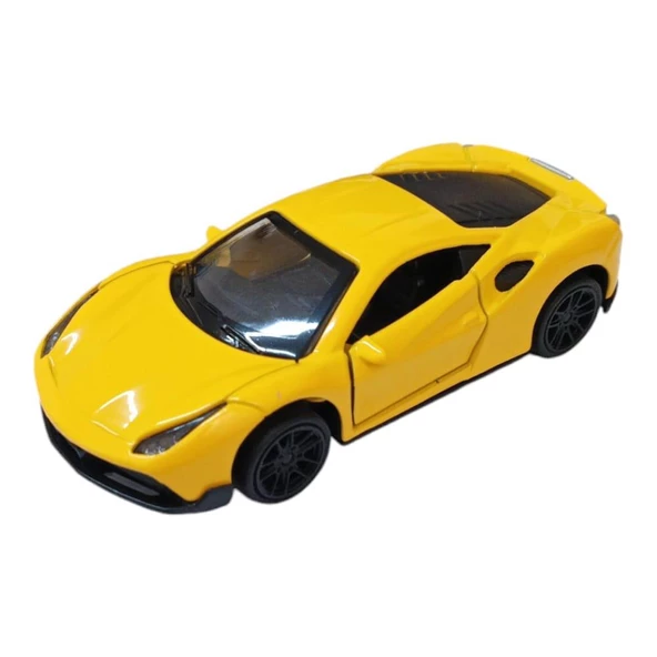 Çek Bırak Metal Araba - 4311B - Sarı ürün görseli 1