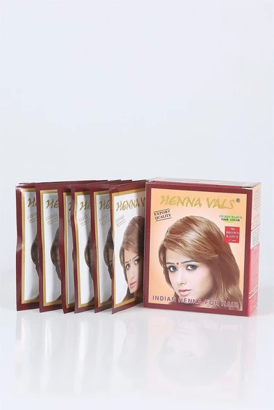 julude Henna Vals Kına 6 Lı Kahve ürün görseli 1
