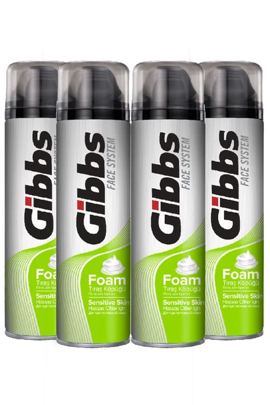 GİBBS Sensitive Tıraş Köpüğü 4x200ml ürün görseli 1