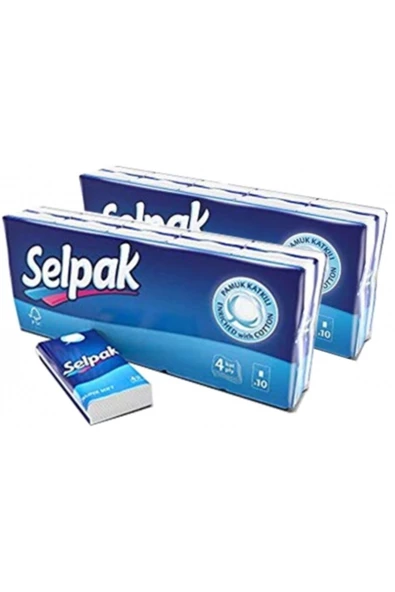 Selpak Klasik Cep Mendili 10lu X 2 Adet ürün görseli 1
