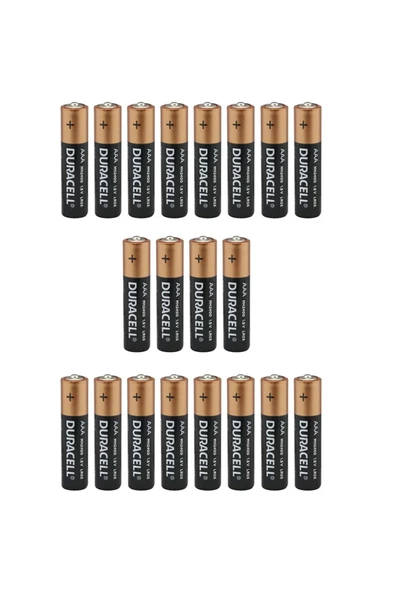 Duracell Lr03/mn2400 1.5v Alkalin Aaa Ince Kalem Pil 20li Kartela Paket Fiyat (2li Yırtmalı) ürün görseli 1
