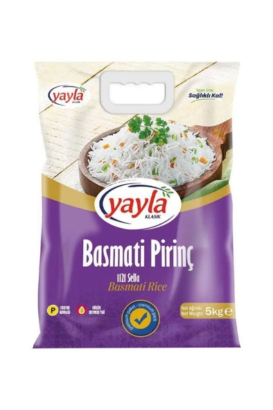 Yayla Basmati Pirinç 1121 Sella 5 Kg ürün görseli 1