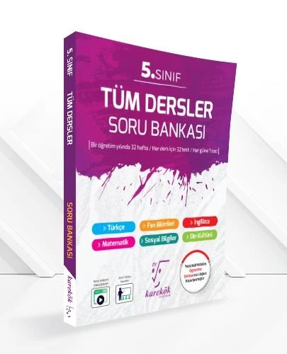 5.Sınıf Tüm Dersler Soru Bankası Karekök Yayınları ürün görseli 1