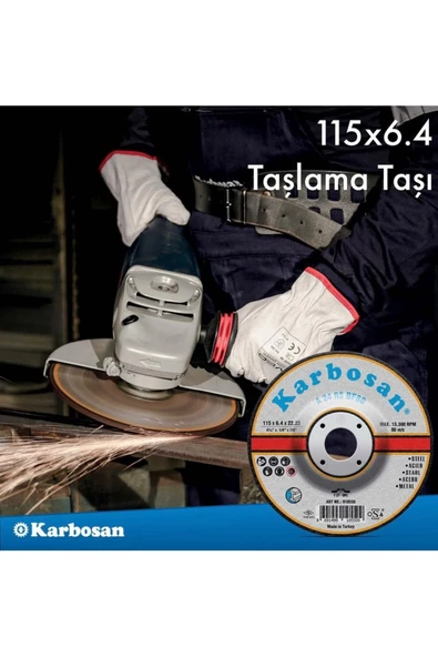 KARBOSAN Metal Taşlama Diski 115x6.4x22.23 ürün görseli 1