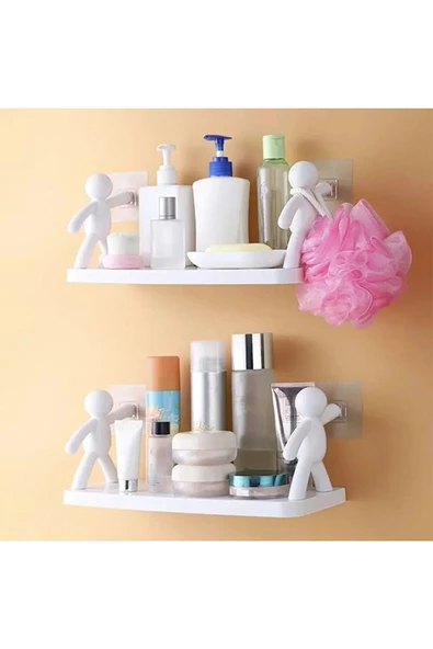 Btm Home Yapışkanlı Mutfak ve Banyo Dekoratif Raf ürün görseli 1