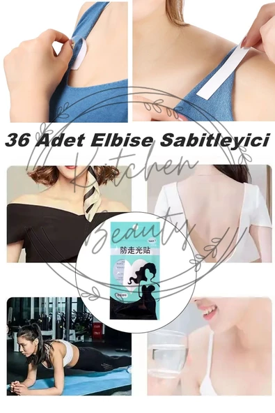 Btm Home 30 Adet Çift Taraflı Dekolte Bandı Yaka Ve Kıyafet Bandı Elbise Sabitleyici Bant ürün görseli 1