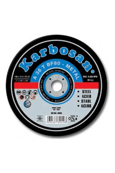 KARBOSAN 230 Mm Metal Kesici Taş ürün görseli 1