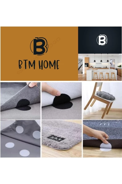 btmhome Halı, Kilim, Paspas, Örtü ve Minder kaydırmaz 10 ADET Kaydırmaz Taban ürün görseli 1
