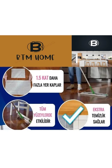 btmhome Çok Amaçlı Mob Uyumlu Islak Temizlik Havlusu Beyaz Sabun Kokulu (40 Adet 22*36cm) ürün görseli 1