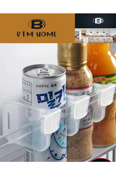btmhome 40 Adet Buzdolabı Raf Düzenleyici - Çok Amaçlı Dolap İçi Ayırıcı ürün görseli 1