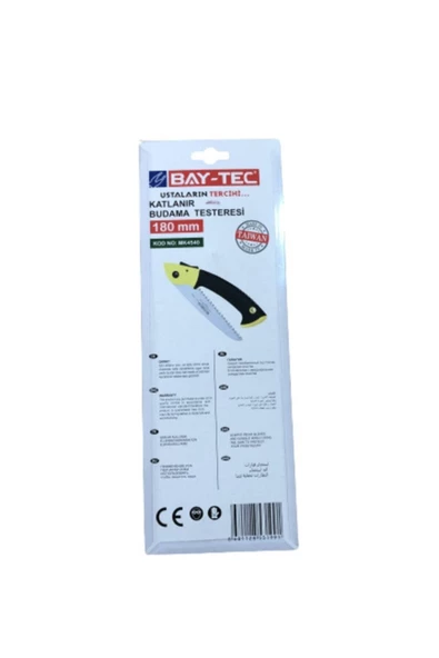 Baytec Katlanır Budama Testeresi 180 Mm - Resim 2