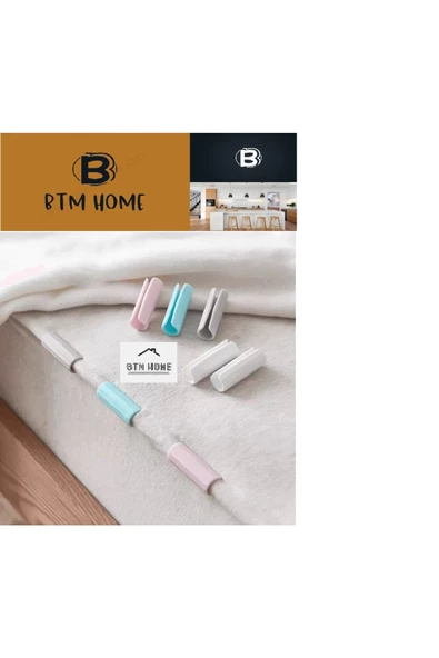 btmhome 6 Adet Yorgan Döşek Kılıfı Ve Çarşaf Tutucu Sabitleyici Kaydırmaz Nevresim Örtü Düzenleyici Klipsle ürün görseli 1