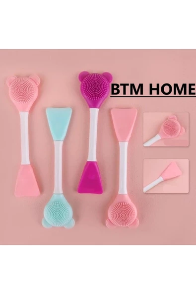 btmhome Silikon Yüz Temizleme Fırçası Maske Fırçası Ve Siyah Nokta Temizleyici Peeling Fırçası ürün görseli 1