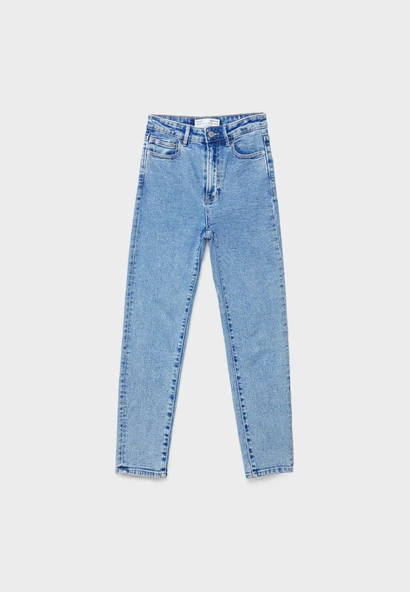 Stradivarius 1465 Slim fit mom jean - Resim 3